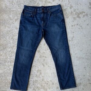 J. Crew Men's Dark Blue Straight Flex Jeans